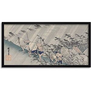 Artery8 Hiroshige Rainstorm In Shono Landscape Japan Framed Wall Art Print Long 25X12 Inch Artery8 Hiroshige Rainstorm In Shono Landscape Japan Framed Wall Art Print Long 25X12 Inch