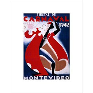 Wee Blue Coo Ad Carnival Festival Clown Dance Montevideo Uruguay Wall Art Print Wee Blue Coo Ad Carnival Festival Clown Dance Montevideo Uruguay Wall Art Print