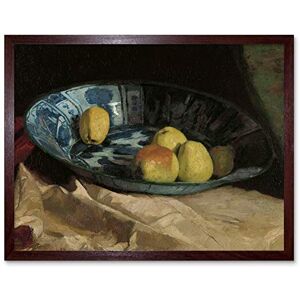 Artery8 De Zwart Still Life Apples Delft Blue Bowl Painting Art Print Framed Poster Wall Decor 12x16 inch Artery8 De Zwart Still Life Apples Delft Blue Bowl Painting Art Print Framed Poster Wall Decor 12x16 inch