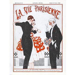 Artery8 La Vie Parisienne Old Age Couple Dancing Magazine Cover Premium Wall Art Canvas Print 18X24 Inch Artery8 La Vie Parisienne Old Age Couple Dancing Magazine Cover Premium Wall Art Canvas Print 18X24 Inch