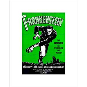 Wee Blue Coo Movie Film Frankenstein Monster Karloff Horror Shelley Gothic Art Wall Art Print Wee Blue Coo Movie Film Frankenstein Monster Karloff Horror Shelley Gothic Art Wall Art Print