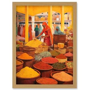 Artery8 The Spice Market Asian Herbs and Spices Colourful Kitchen Artwork Framed Wall Art Print A4 Artery8 The Spice Market Asian Herbs and Spices Colourful Kitchen Artwork Framed Wall Art Print A4