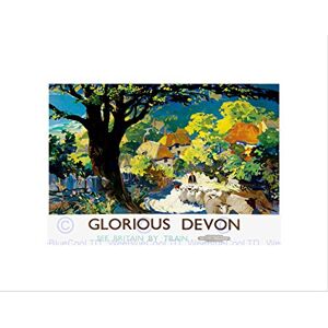 Wee Blue Coo TRAVEL RAILWAY DEVON ENGLAND UK GLORIOUS VILLAGE TREE FRAMED ART PRINT B12X10248 Wee Blue Coo TRAVEL RAILWAY DEVON ENGLAND UK GLORIOUS VILLAGE TREE FRAMED ART PRINT B12X10248