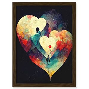 Doppelganger33 LTD Abstract Love Hearts Night Sky Painting Modern Artwork Framed A3 Wall Art Print Doppelganger33 LTD Abstract Love Hearts Night Sky Painting Modern Artwork Framed A3 Wall Art Print
