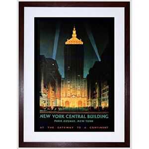 Wee Blue Coo Travel New York Central Park Avenue Vintage Advert Framed Wall Art Print Wee Blue Coo Travel New York Central Park Avenue Vintage Advert Framed Wall Art Print