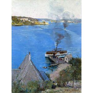 Fine Art Prints Streeton From Mcmahon's Point Painting Extra Large Art Print Wall Mural Poster Premium XL Fine Art Prints Streeton From Mcmahon's Point Painting Extra Large Art Print Wall Mural Poster Premium XL