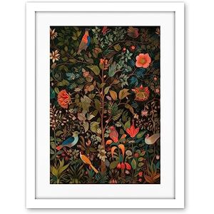 Artery8 Birds on Blooming Trees in Spring Modern Folk Art Artwork Framed Wall Art Print 18X24 Inch Artery8 Birds on Blooming Trees in Spring Modern Folk Art Artwork Framed Wall Art Print 18X24 Inch