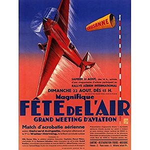 Wee Blue Coo ADVERTISING EXHIBITION AVIATION PLANE FLY LAUSANNE ART POSTER PRINT 18x24 INCH LV747 Wee Blue Coo ADVERTISING EXHIBITION AVIATION PLANE FLY LAUSANNE ART POSTER PRINT 18x24 INCH LV747
