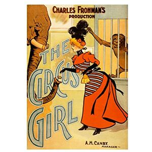 Wee Blue Coo Theatre Stage Play Circus Girl Comedy Elephant Monkey USA Wall Art Print Wee Blue Coo Theatre Stage Play Circus Girl Comedy Elephant Monkey USA Wall Art Print