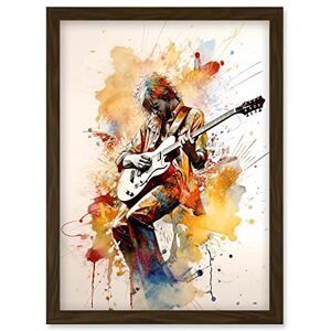 Artery8 - Guitarist - Watercolor - Wall Art Print Artery8 - Guitarist - Watercolor - Wall Art Print