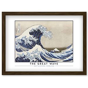 Wee Blue Coo Katsushika Hokusai The Great Wave or Under the Wave off Kanagawa Painting Artwork Framed Wall Art Print A4 Wee Blue Coo Katsushika Hokusai The Great Wave or Under the Wave off Kanagawa Painting Artwork Framed Wall Art Print A4
