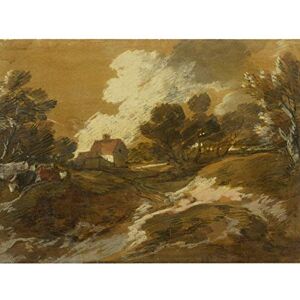 Artery8 Gainsborough Wooded Landscape Cottage Cows Painting Large Wall Art Poster Print Thick Paper 18X24 Inch Artery8 Gainsborough Wooded Landscape Cottage Cows Painting Large Wall Art Poster Print Thick Paper 18X24 Inch