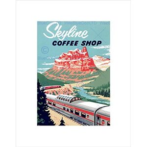 Wee Blue Coo Travel Transport Train Rail Mountain Coffee Canada Wall Art Print Wee Blue Coo Travel Transport Train Rail Mountain Coffee Canada Wall Art Print