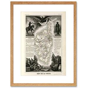 Wee Blue Coo Map Old France Levasseur Corsica Department Framed Wall Art Print Wee Blue Coo Map Old France Levasseur Corsica Department Framed Wall Art Print