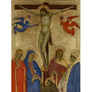 Artery8 Giovanni Da Milano Crucifixion Religious Painting Premium Wall Art Canvas Print 18X24 Inch Artery8 Giovanni Da Milano Crucifixion Religious Painting Premium Wall Art Canvas Print 18X24 Inch