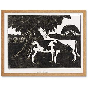 Artery8 Bernard Essers Two Cows Tree Bw Animal Landscape Art Print Framed Poster Wall Decor 12x16 inch Artery8 Bernard Essers Two Cows Tree Bw Animal Landscape Art Print Framed Poster Wall Decor 12x16 inch