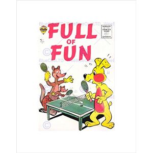 Wee Blue Coo Ajax Retro Comic Book Cover Full Fun Ping Pong Wall Art Print Wee Blue Coo Ajax Retro Comic Book Cover Full Fun Ping Pong Wall Art Print