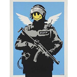 Wee Blue Coo Banksy Happy Angel Policeman Graffiti Street Art Print Poster Wall Decor 12X16 Inch Wee Blue Coo Banksy Happy Angel Policeman Graffiti Street Art Print Poster Wall Decor 12X16 Inch