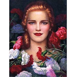 Fine Art Prints Benda Portrait Woman Flowers Painting Art Print Canvas Premium Wall Decor Poster Mural Fine Art Prints Benda Portrait Woman Flowers Painting Art Print Canvas Premium Wall Decor Poster Mural