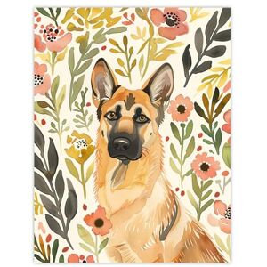 Artery8 Dog Lover German Shepherd in Wildflower Field Living Room Large Wall Art Poster Print Thick Paper 18X24 Inch Artery8 Dog Lover German Shepherd in Wildflower Field Living Room Large Wall Art Poster Print Thick Paper 18X24 Inch