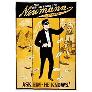 Wee Blue Coo Theatre Vintage Ad Newmann Magician Ask Him Wall Art Print Wee Blue Coo Theatre Vintage Ad Newmann Magician Ask Him Wall Art Print
