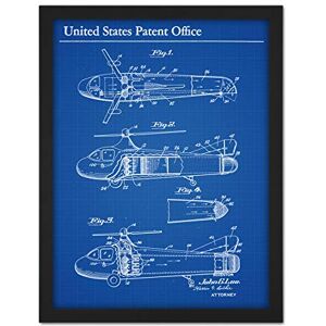 Artery8 Lee Helicopter Antitorque Tail Jet 1950 Patent Artwork Framed Wall Art Print 18X24 Inch Artery8 Lee Helicopter Antitorque Tail Jet 1950 Patent Artwork Framed Wall Art Print 18X24 Inch