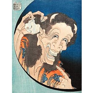 Fine Art Prints Laughing Demoness C1831 Katsushika Hokusai Large Wall Art Poster Print Thick Paper 18X24 Inch Fine Art Prints Laughing Demoness C1831 Katsushika Hokusai Large Wall Art Poster Print Thick Paper 18X24 Inch