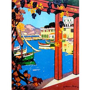 Wee Blue Coo Travel Tourism Paris Lyon Mediterranean Vintage Large Art Print Poster Wall Decor 18x24 inch Wee Blue Coo Travel Tourism Paris Lyon Mediterranean Vintage Large Art Print Poster Wall Decor 18x24 inch