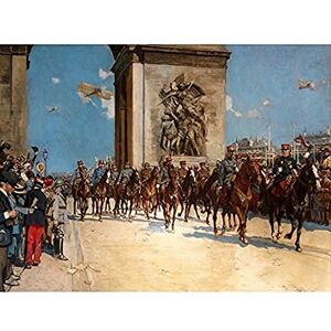 Fine Art Prints Flameng Victory Parade Arc Triomphe WWI War Painting Unframed Wall Art Print Poster Home Decor Premium Fine Art Prints Flameng Victory Parade Arc Triomphe WWI War Painting Unframed Wall Art Print Poster Home Decor Premium
