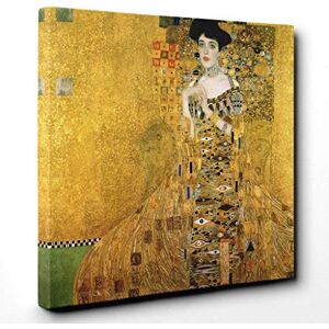Big Box Art Canvas Print Wall Art Gustav Klimt Portrait of Adele Bloch-Bauer I Mounted & Stretched Box Frame Picture Home Decor for Kitchen, Living Room, Bedroom, Hallway, Multi-Colour, 14x14 Inch Big Box Art Canvas Print Wall Art Gustav Klimt Portrait of Adele Bloch-Bauer I Mounted & Stretched Box Frame Picture Home Decor for Kitchen, Living Room, Bedroom, Hallway, Multi-Colour, 14x14 Inch