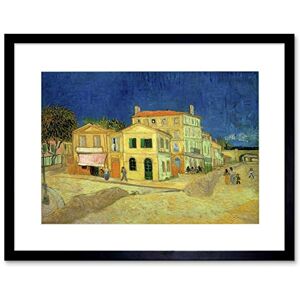 Wee Blue Coo Painting Van Gogh Yellow House Old Master Framed Wall Art Print Wee Blue Coo Painting Van Gogh Yellow House Old Master Framed Wall Art Print