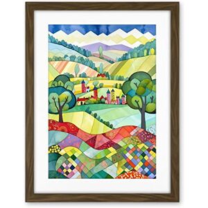 Artery8 English Countryside Rural Landscape Folk Art Watercolour Painting Artwork Framed Wall Art Print 18X24 Inch Artery8 English Countryside Rural Landscape Folk Art Watercolour Painting Artwork Framed Wall Art Print 18X24 Inch