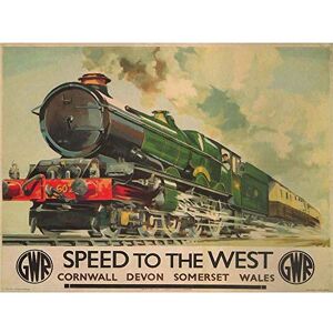 Wee Blue Coo Travel Gwr Railway Rail Train Steam Engine Corn Wales UK Retro Art Print Poster Wall Decor 12X16 Inch Wee Blue Coo Travel Gwr Railway Rail Train Steam Engine Corn Wales UK Retro Art Print Poster Wall Decor 12X16 Inch