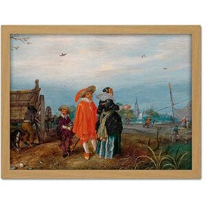 Artery8 Pietersz Van De Venne Autumn Conversation Painting Artwork Framed Wall Art Print 18X24 Inch Artery8 Pietersz Van De Venne Autumn Conversation Painting Artwork Framed Wall Art Print 18X24 Inch