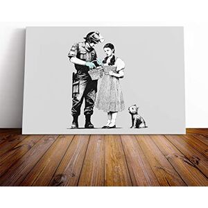 Big Box Art Canvas Print Banksy Stop Search Dorothy Graffiti Wall Art Mounted & Stretched Box Frame Picture Home Decor for Kitchen, Living Room, Bedroom, Hallway, Multi-Colour, 20x14 Inch Big Box Art Canvas Print Banksy Stop Search Dorothy Graffiti Wall Art Mounted & Stretched Box Frame Picture Home Decor for Kitchen, Living Room, Bedroom, Hallway, Multi-Colour, 20x14 Inch