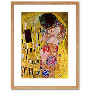 Wee Blue Coo Klimt The Kiss Old Master Painting Reproduction Framed Wall Art Print Wee Blue Coo Klimt The Kiss Old Master Painting Reproduction Framed Wall Art Print