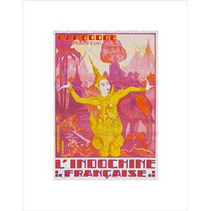 Wee Blue Coo Travel Cambodia Indochina Angkor Elephant Dancer France Wall Art Print Wee Blue Coo Travel Cambodia Indochina Angkor Elephant Dancer France Wall Art Print