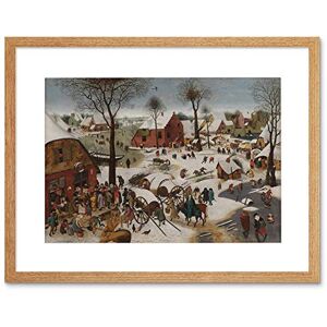 Wee Blue Coo Painting Biblical Landscape Brueghel Census Bethlehem Framed Wall Art Print Wee Blue Coo Painting Biblical Landscape Brueghel Census Bethlehem Framed Wall Art Print