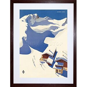 Wee Blue Coo Travel Winter Sport Snow Ski Chalet Alps Austria Picture Framed Wall Art Print Wee Blue Coo Travel Winter Sport Snow Ski Chalet Alps Austria Picture Framed Wall Art Print
