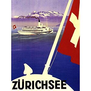 Wee Blue Coo Travel Lake Zurich Switzerland Boat Alpine Mountain Flag Art Print Poster Wall Decor 12X16 Inch Wee Blue Coo Travel Lake Zurich Switzerland Boat Alpine Mountain Flag Art Print Poster Wall Decor 12X16 Inch