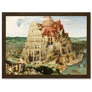 Artery8 Pieter Bruegel The Elder The Tower Of Babel Vienna Painting Artwork Framed Wall Art Print A4 Artery8 Pieter Bruegel The Elder The Tower Of Babel Vienna Painting Artwork Framed Wall Art Print A4