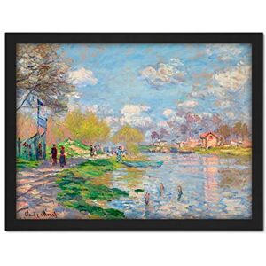 Fine Art Prints Claude Monet Spring By The Seine Large Framed Art Print Poster Wall Decor 18x24 Fine Art Prints Claude Monet Spring By The Seine Large Framed Art Print Poster Wall Decor 18x24