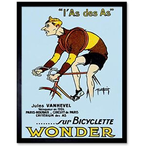 Wee Blue Coo Sport Bicycle Advert Vanhevel Winner Paris Roubaix France Art Print Framed Poster Wall Decor 12X16 Inch Wee Blue Coo Sport Bicycle Advert Vanhevel Winner Paris Roubaix France Art Print Framed Poster Wall Decor 12X16 Inch