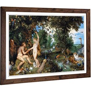 Big Box Art Framed Print of Peter Paul Rubens The Garden of Eden with The Fall of Man Design Wall Art Picture Home Decor for Living Room, Bedroom, Office, Walnut, A2 / 24.5x18 Inch / 62x45cm Big Box Art Framed Print of Peter Paul Rubens The Garden of Eden with The Fall of Man Design Wall Art Picture Home Decor for Living Room, Bedroom, Office, Walnut, A2 / 24.5x18 Inch / 62x45cm