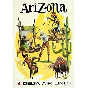 Wee Blue Coo Travel Delta Arizona USA Native American Cactus Golf Wall Art Print Wee Blue Coo Travel Delta Arizona USA Native American Cactus Golf Wall Art Print