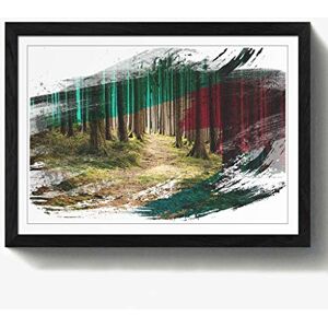 Arty Pie Framed Print Black A2 (24.5x18 Inch) Landscape Beautiful Forest Wood (1) V2, Multi-Colour, 60 x 42 x 2 cm Arty Pie Framed Print Black A2 (24.5x18 Inch) Landscape Beautiful Forest Wood (1) V2, Multi-Colour, 60 x 42 x 2 cm