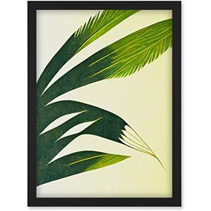 Doppelganger33 LTD Modern Abstract Fan Palm Tree Leaf Illustration Artwork Framed Wall Art Print A4 Doppelganger33 LTD Modern Abstract Fan Palm Tree Leaf Illustration Artwork Framed Wall Art Print A4