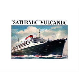 Wee Blue Coo Travel Saturnia Vulcan Ocean Liner Ship Sea Sky Boat Wall Art Print Wee Blue Coo Travel Saturnia Vulcan Ocean Liner Ship Sea Sky Boat Wall Art Print
