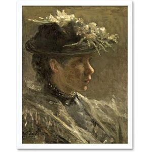 Artery8 Jozef Israels Study Of Sijtje Van Bemmel Painting Art Print Framed Poster Wall Decor 12x16 inch Artery8 Jozef Israels Study Of Sijtje Van Bemmel Painting Art Print Framed Poster Wall Decor 12x16 inch