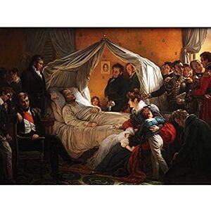 Artery8 De Steuben Death of Napoleon Empreror France Painting Art Print Canvas Premium Wall Decor Poster Mural Artery8 De Steuben Death of Napoleon Empreror France Painting Art Print Canvas Premium Wall Decor Poster Mural